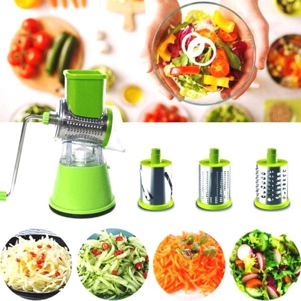 Multifunctional 3 in 1 Vegetable Drum Cutter Grater - Image 4