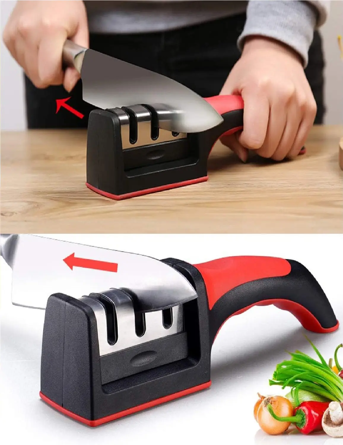 3-in-1 Manual Knife Sharpener - Image 4